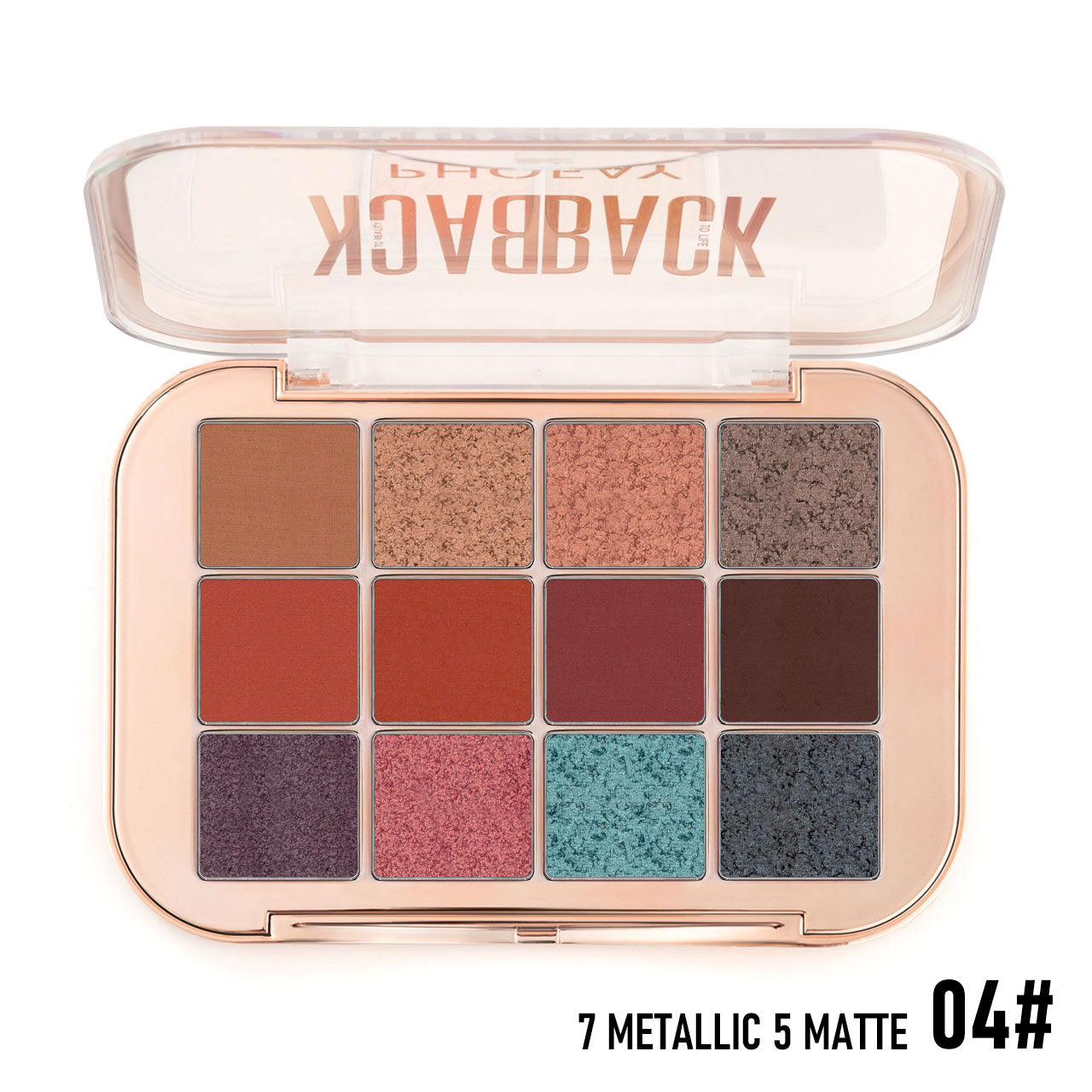 Paleta de Sombras de ojos PHOFAY 12 Colores
