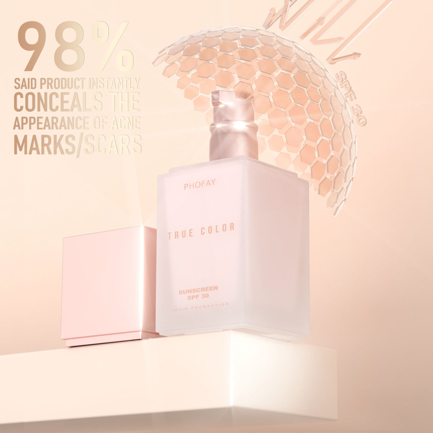 Base de Maquillaje Líquida con Protector Solar Mate SPF 30