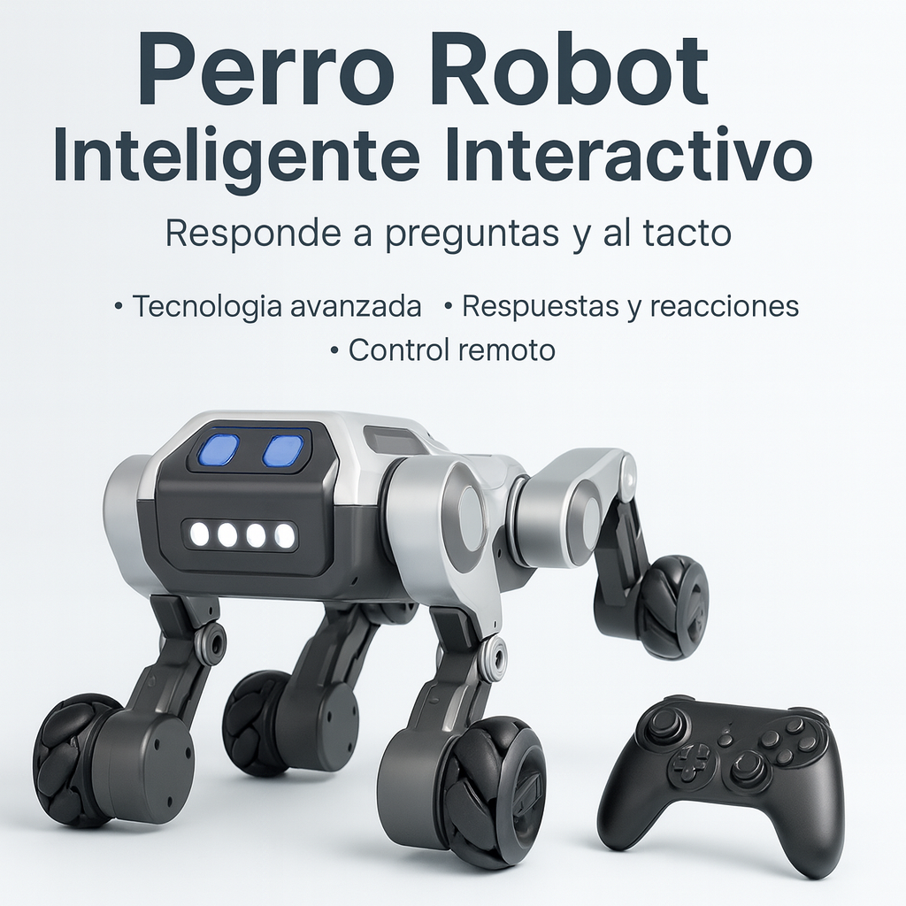 Perro Robot Inteligente Interactivo: Responde a Preguntas y al Tacto