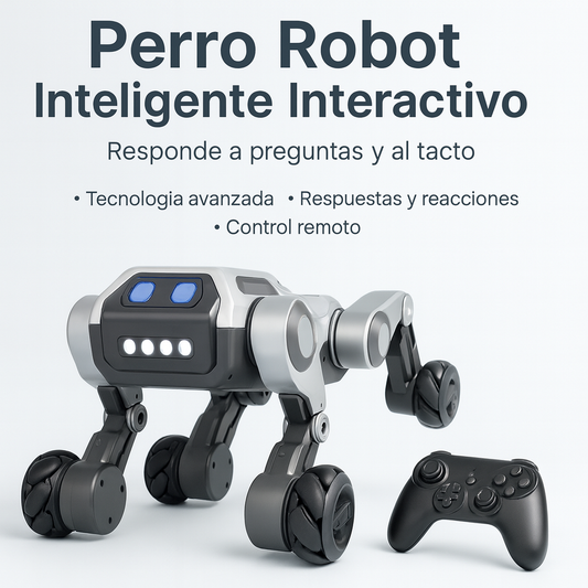 Perro Robot Inteligente Interactivo: Responde a Preguntas y al Tacto
