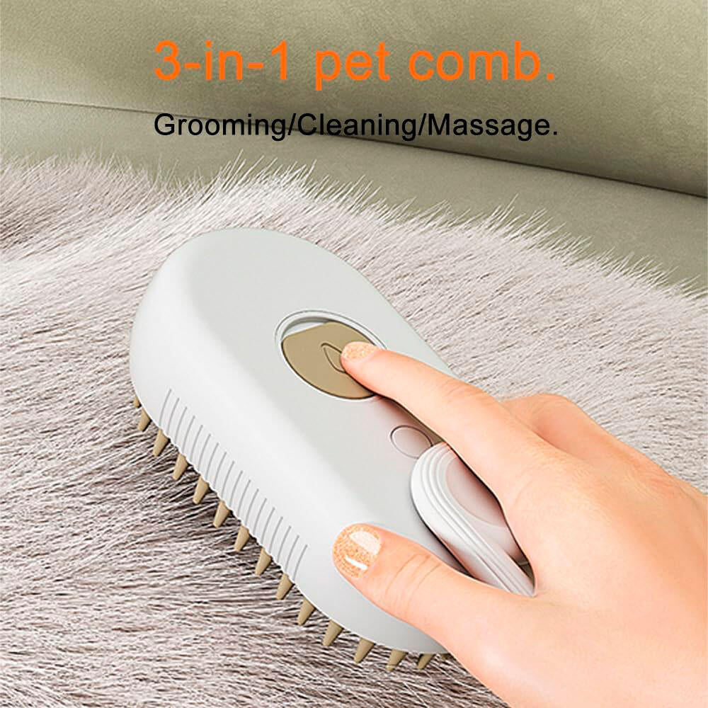 Cepillo Vapor Para Mascotas Pack 2 Piezas