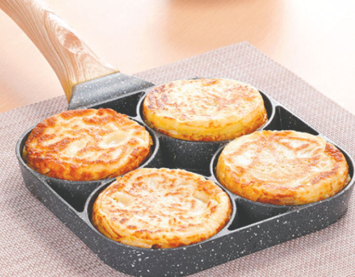 Sartén Antiadherente de 4 Compartimentos