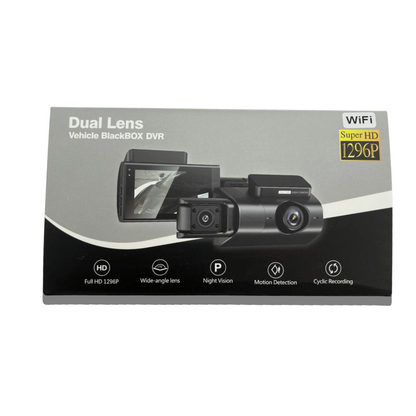 Lente Dual Blackbox DVR para Vehículo