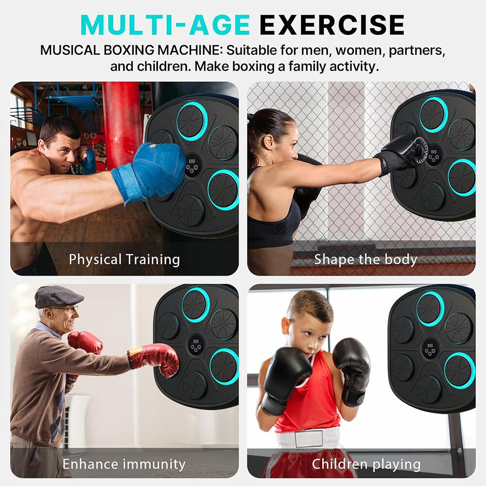 Máquina de Boxeo Musical con Guantes de Boxeo 3.0