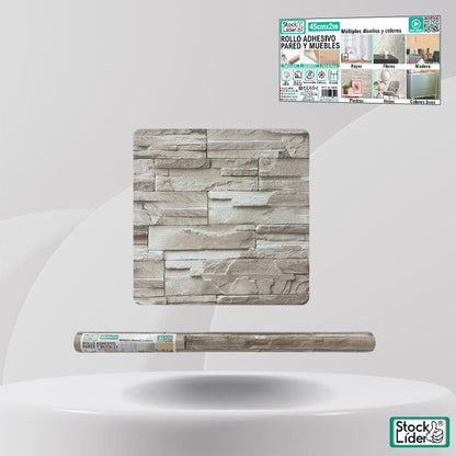 Rollo adhesivo pared y muebles 45cm x 2m