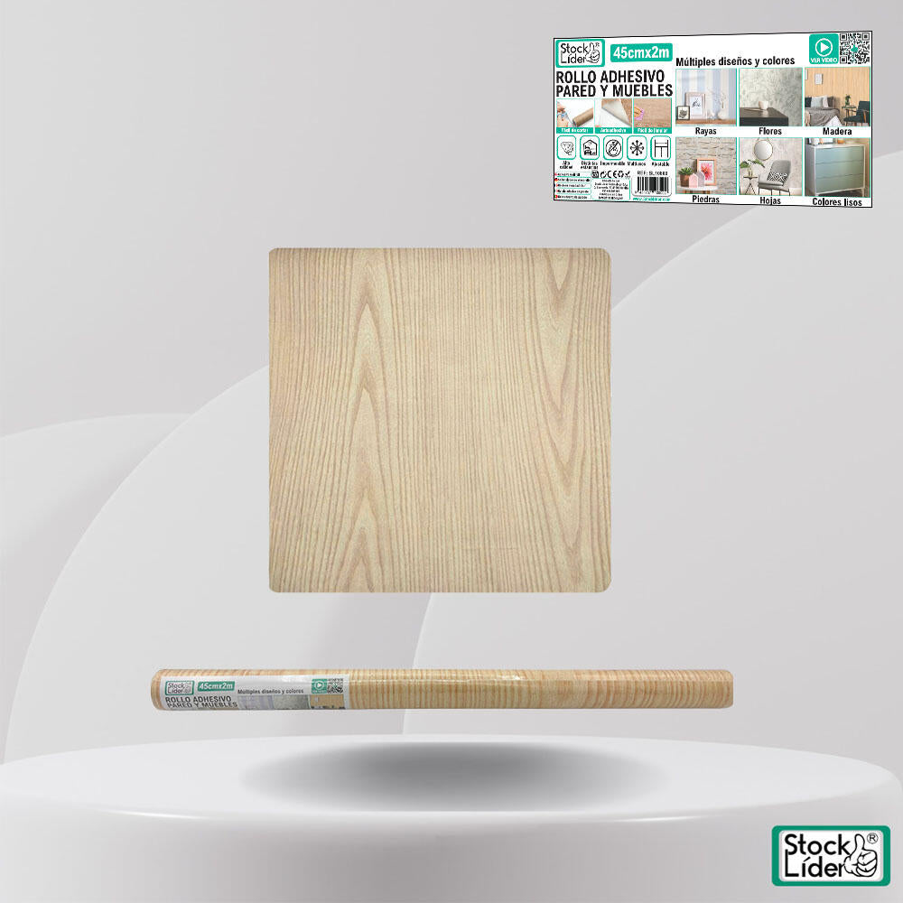 Rollo adhesivo pared y muebles 45cm x 2m