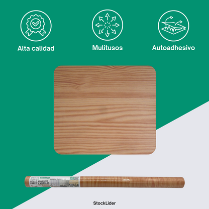 Rollo adhesivo pared y muebles 45cm x 2m