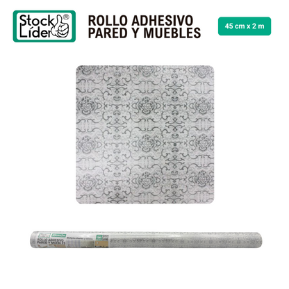 Rollo adhesivo pared y muebles 45cm x 2m