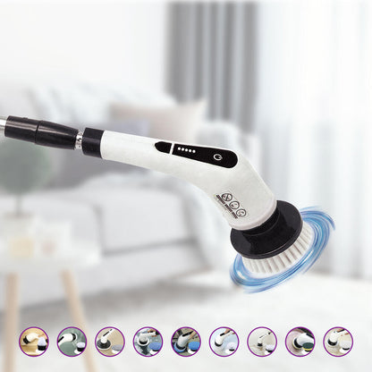 Cepillo de Limpieza Eléctrico Giratorio para Baño, Cocina y Coche