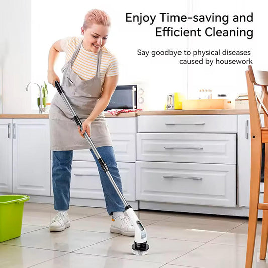 Cepillo de Limpieza Eléctrico Giratorio para Baño, Cocina y Coche