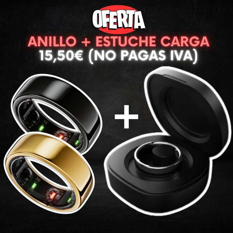 Anillo Inteligente AURAPRO + Estuche de Carga