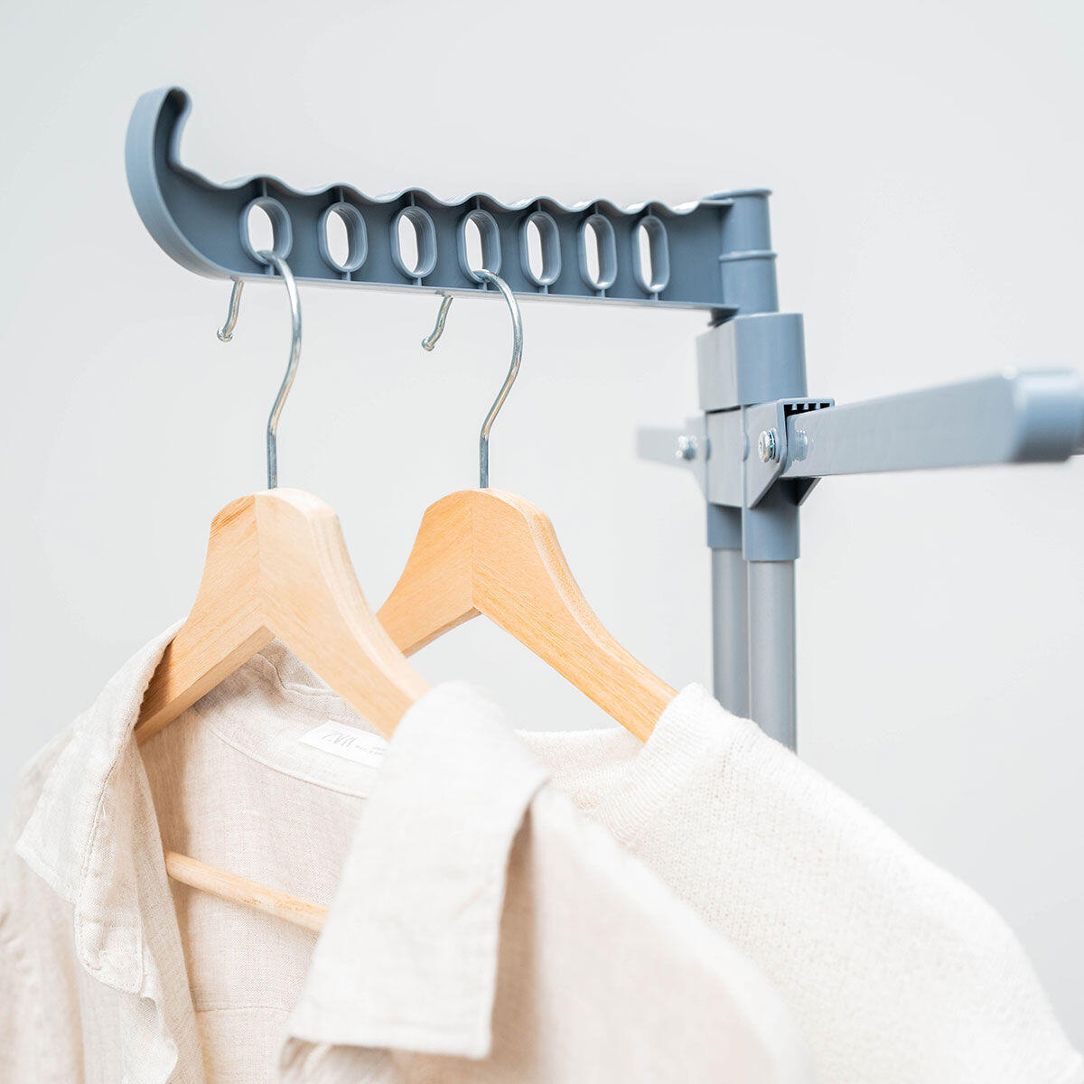 Tendedero Plegable Vertical Extensible con Ruedas