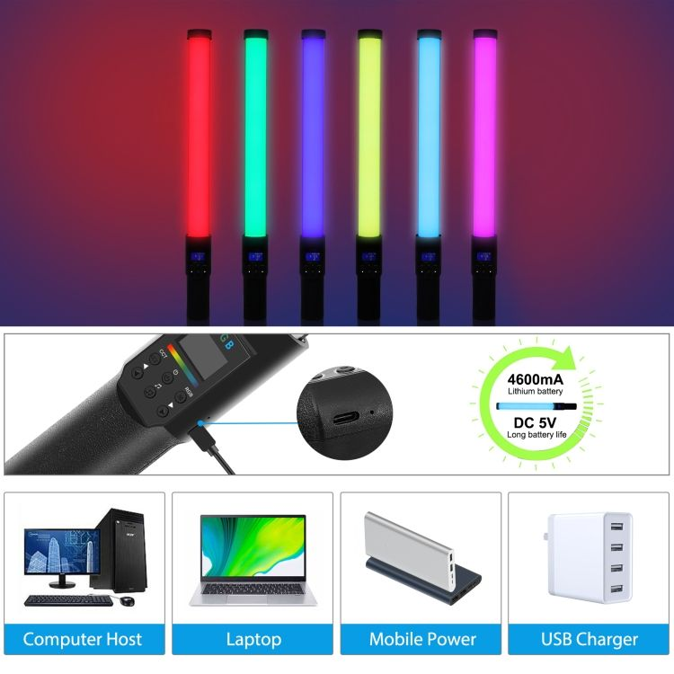 Luz De Relleno RGB Portátil 1800mAh