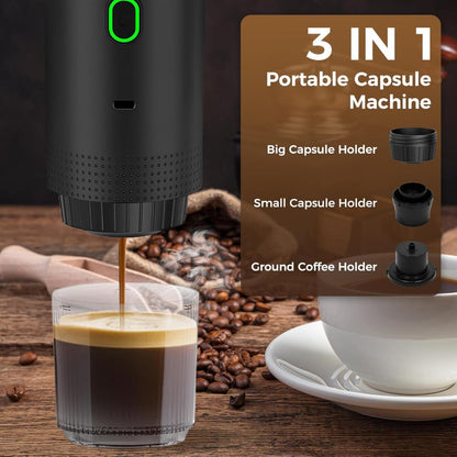 Cafetera Portátil 3 en 1 – Máquina de Café Espresso