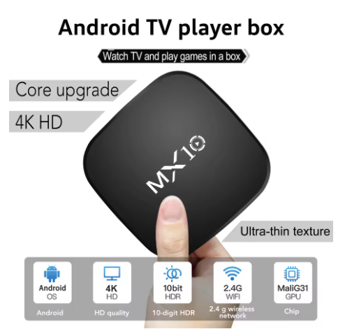 Android TV Box Mini MX10: Convierte tu TV en un Centro de Entretenimiento 4K