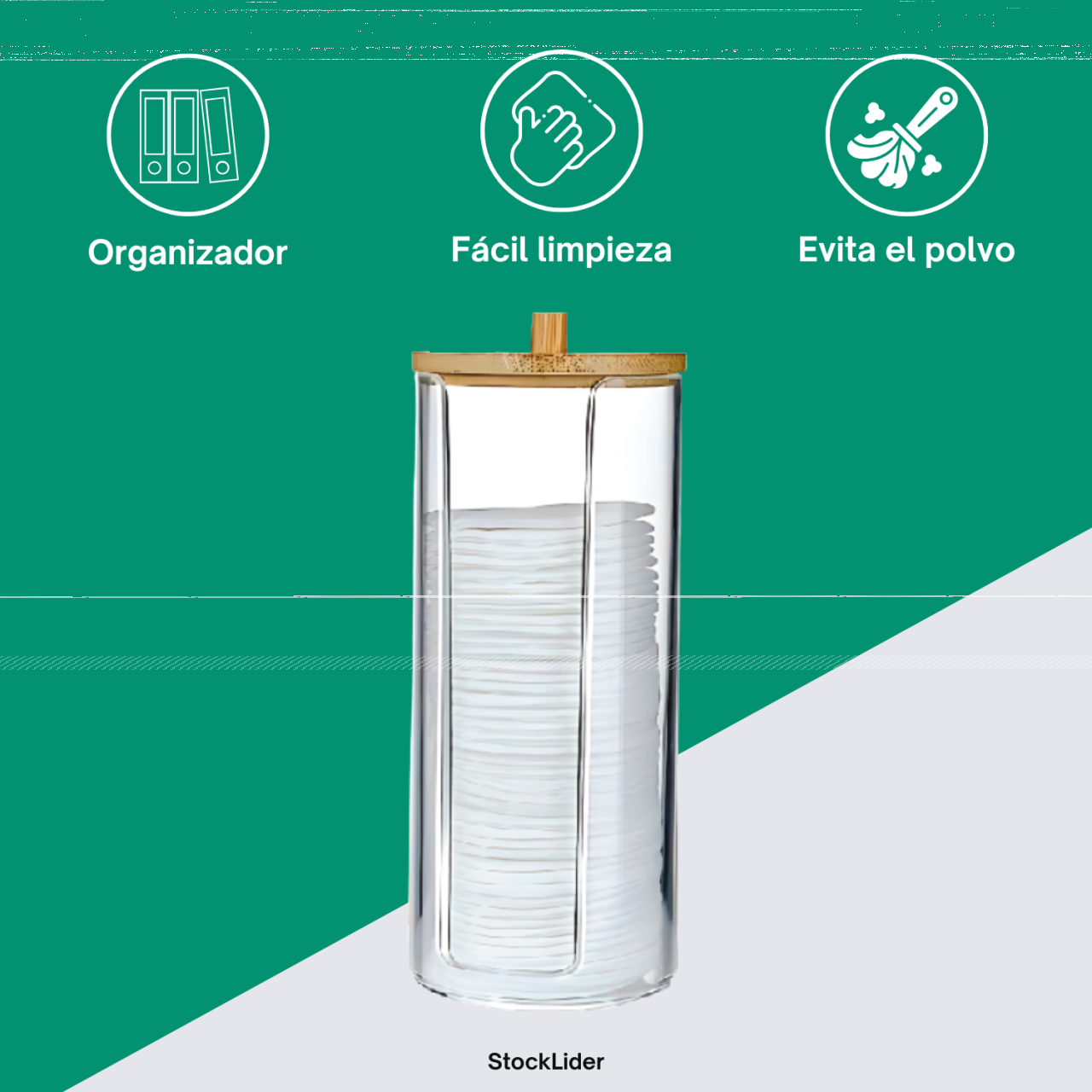 Dispensador de Discos Desmaquillantes - Orden y Elegancia | InfinityShop