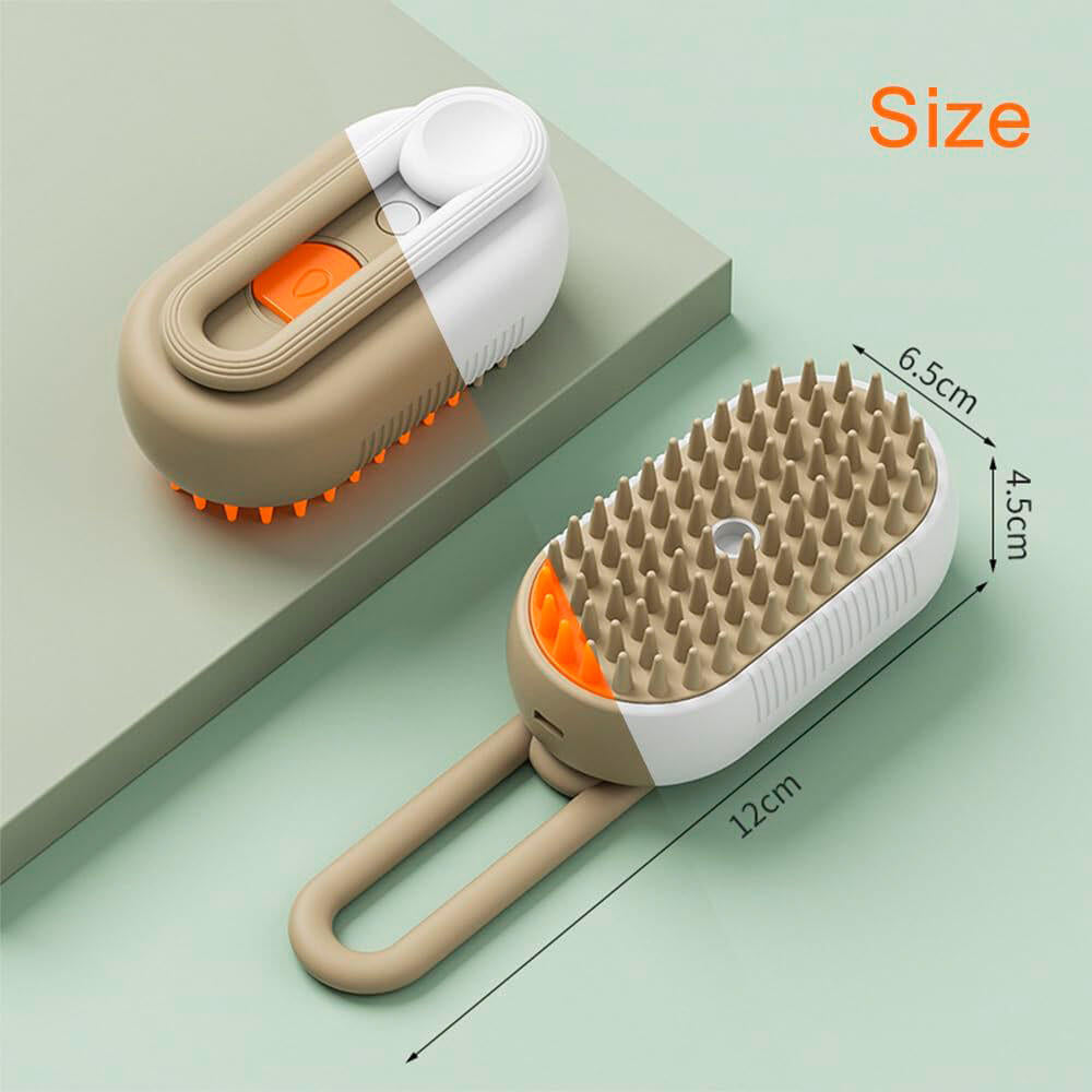 Cepillo Vapor Para Mascotas Pack 2 Piezas