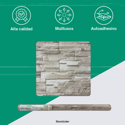 Rollo adhesivo pared y muebles 45cm x 2m