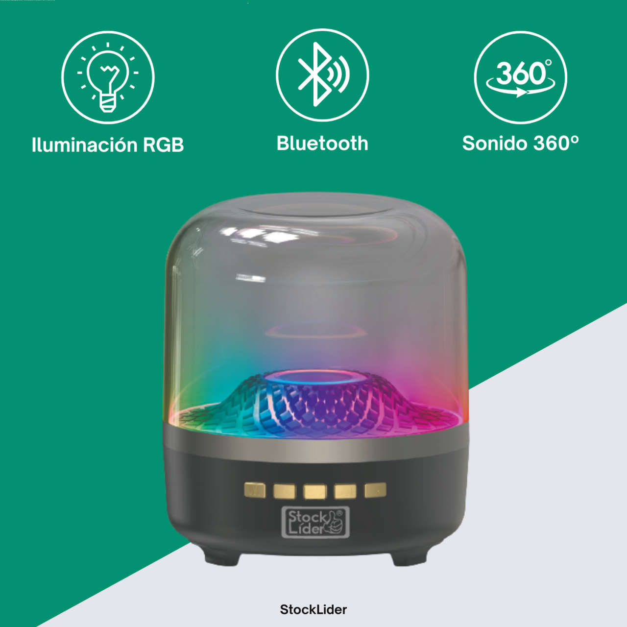 Altavoz RGB - Sonido de Calidad e Iluminación LED Multicolor