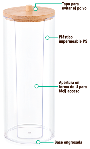 Dispensador de Discos Desmaquillantes - Orden y Elegancia | InfinityShop