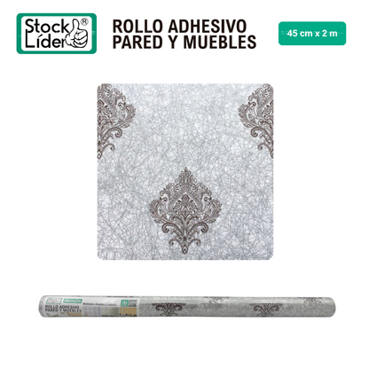 Rollo adhesivo pared y muebles 45cm x 2m