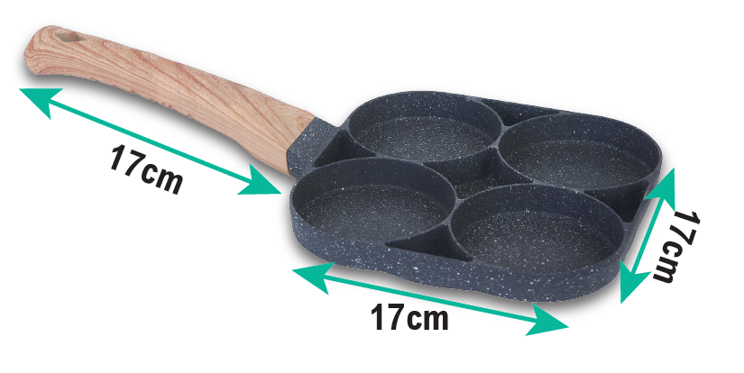 Sartén Antiadherente de 4 Compartimentos