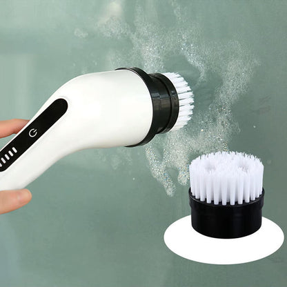 Cepillo de Limpieza Eléctrico Giratorio para Baño, Cocina y Coche