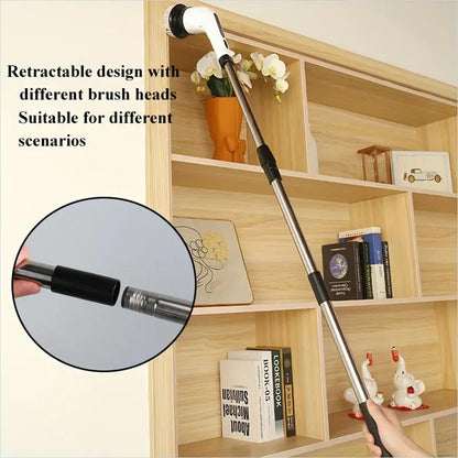 Cepillo de Limpieza Eléctrico Giratorio para Baño, Cocina y Coche