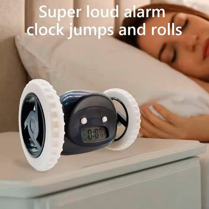 Despertador Digital Inteligente con Ruedas Que Corre