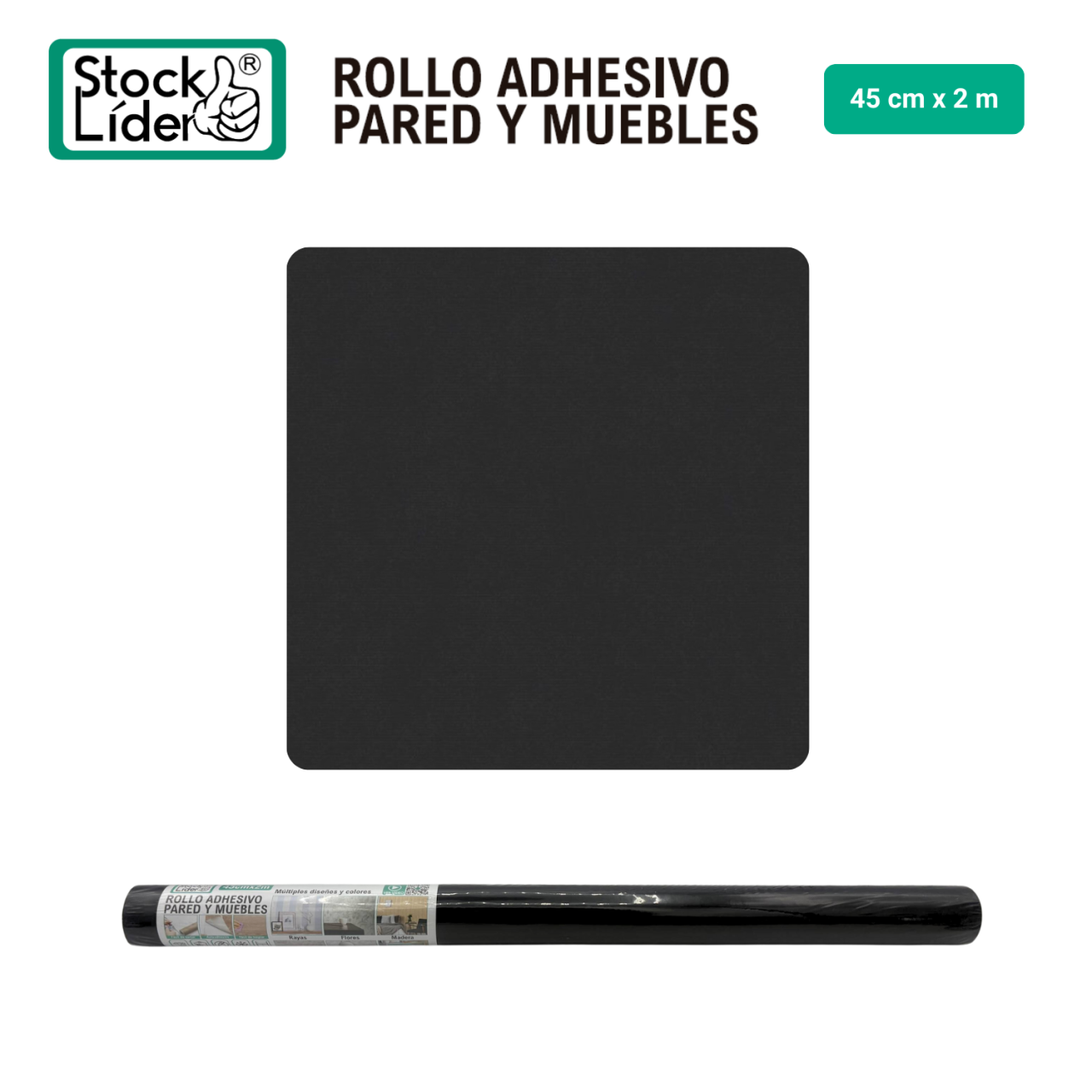 Rollo adhesivo pared y muebles 45cm x 2m